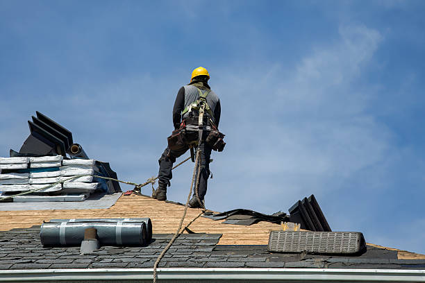 Professional Roof Replacement technician working in Marlborough, NH